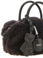 Max Mara кафява кожена дамска чанта от алпака - Image 3