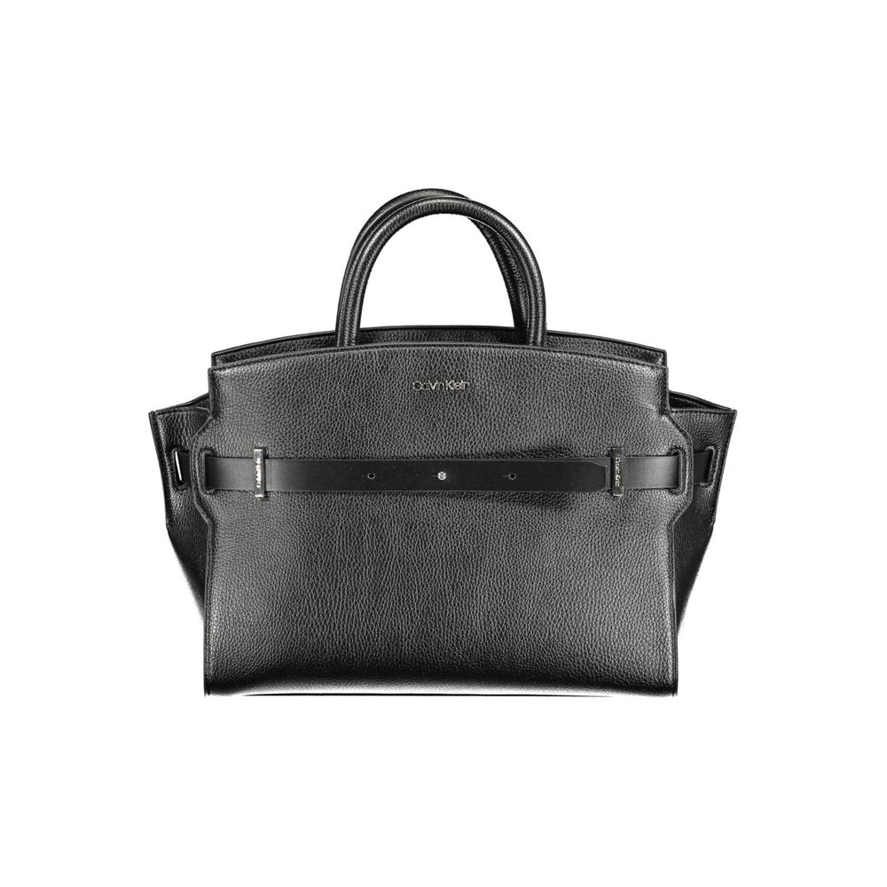 7216595.jpeg Calvin Klein черна дамска чанта от полиуретан - Image 1